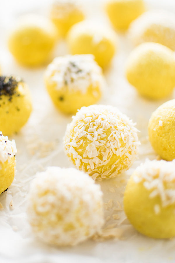 Coconut Lemon Energy Balls 🍋